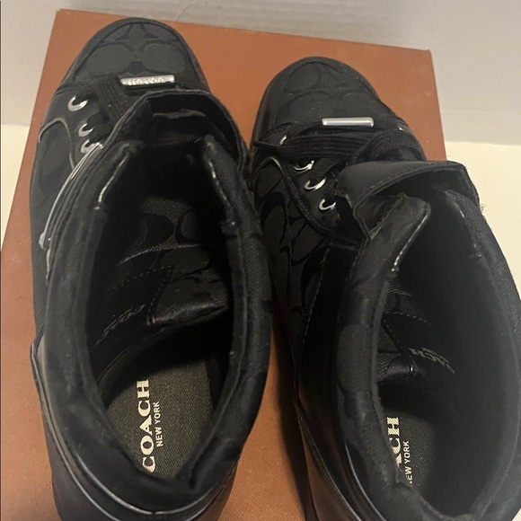 Coach Zany Black high-top sneaker Women 8 PreOwned - Picture 11 of 14
